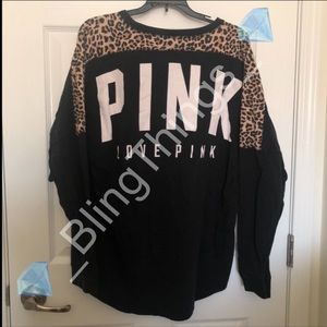 💎Rare VS PINK Cheetah Varsity Crew💎